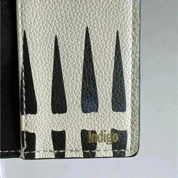 Indigo Black and White Graphic Cute Unisex  Travel Passport Holder and Bag Tag - Picture 7 of 7